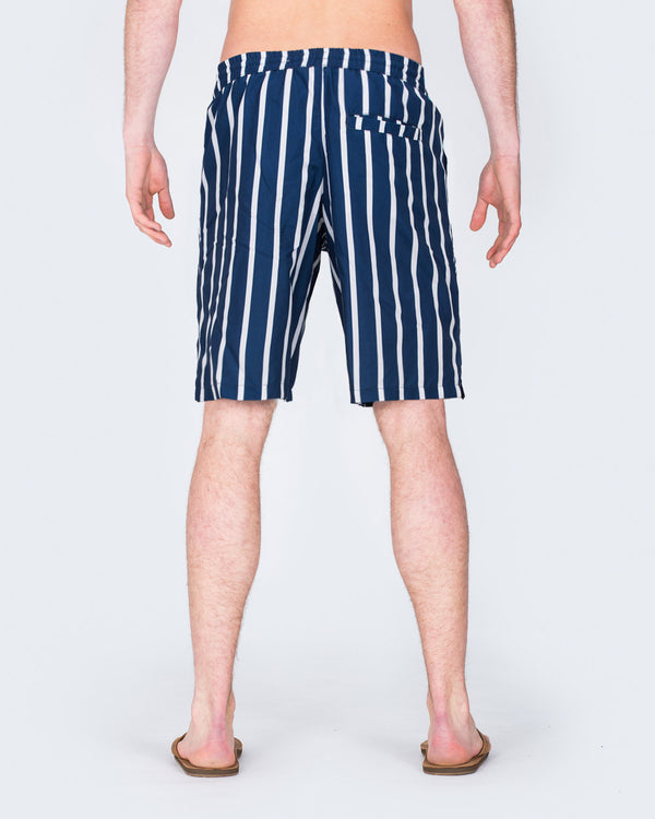 2t Aray Tall Striped Swim Shorts (navy/white)