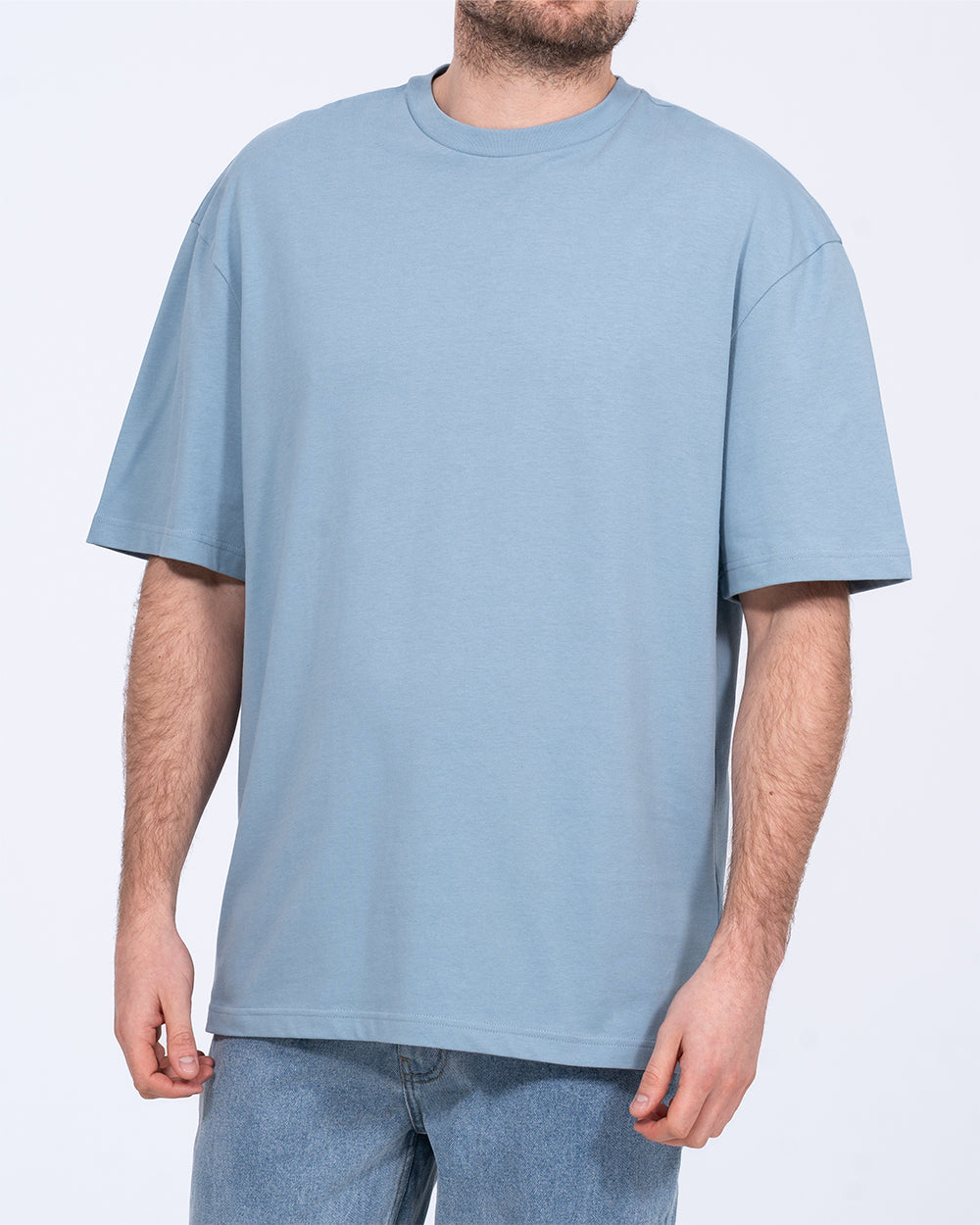 2t Brad Tall Mens Oversized T-Shirt (light blue) | Tall Mens