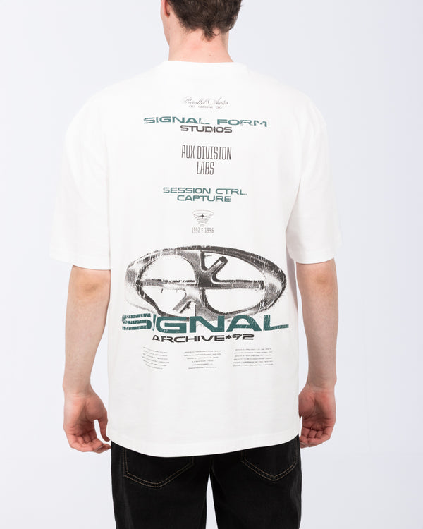 2t Brad Tall Oversized T-Shirt (white pattern)