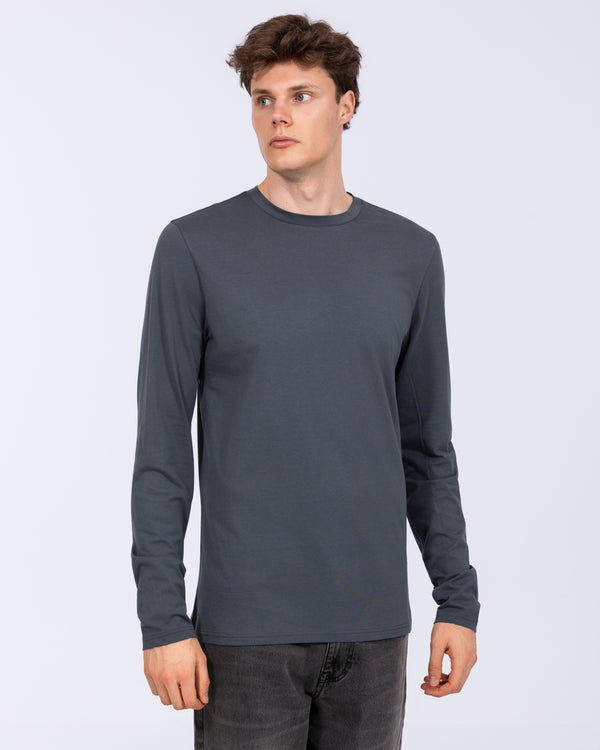 Essentalls Long Sleeve Tall T-Shirt (titanium blue)