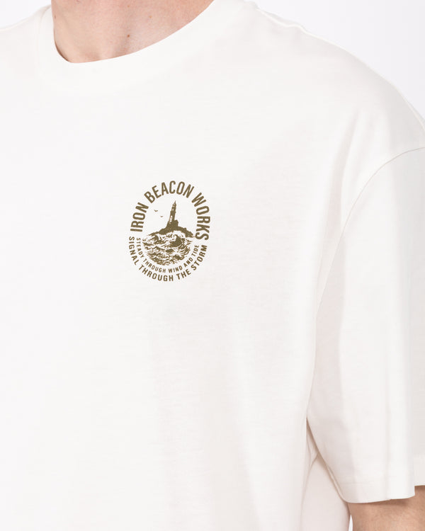 2t Brad Tall Oversized T-Shirt (printed ecru)