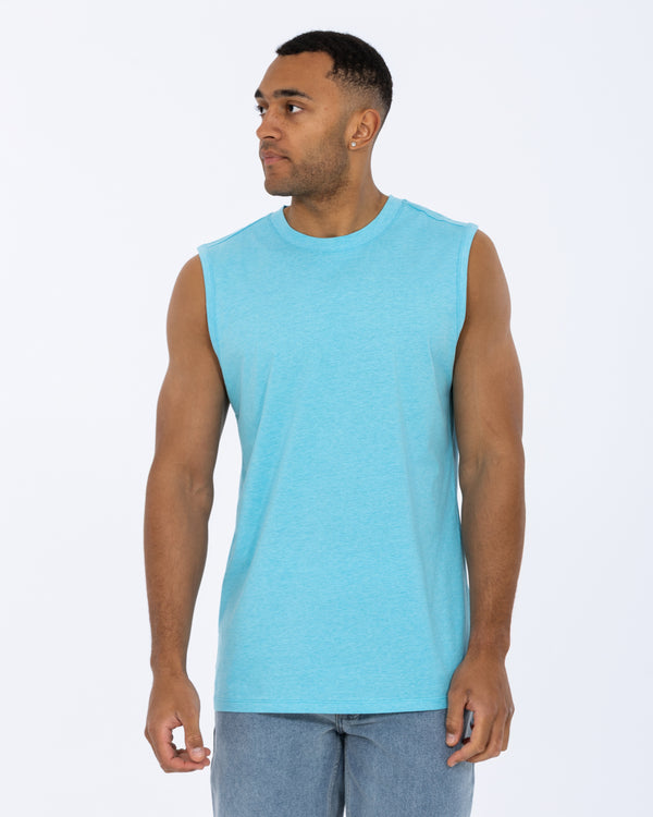 2t Jesse Tall Tank Top (turquoise)