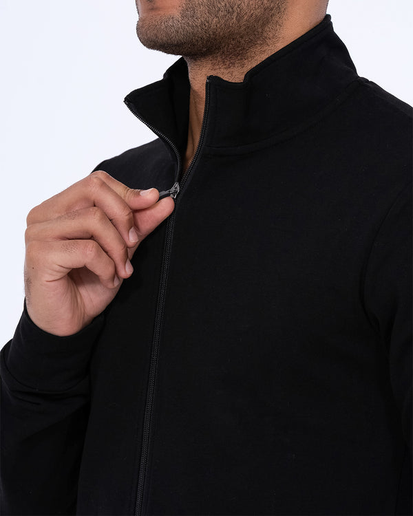 2t Tall Zip Up Top (black)