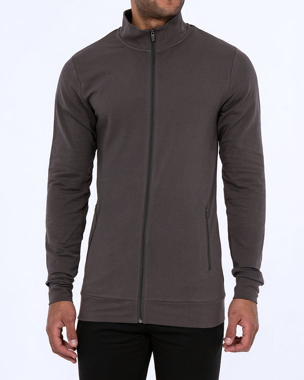 2t Tall Zip Up Top (dark grey)