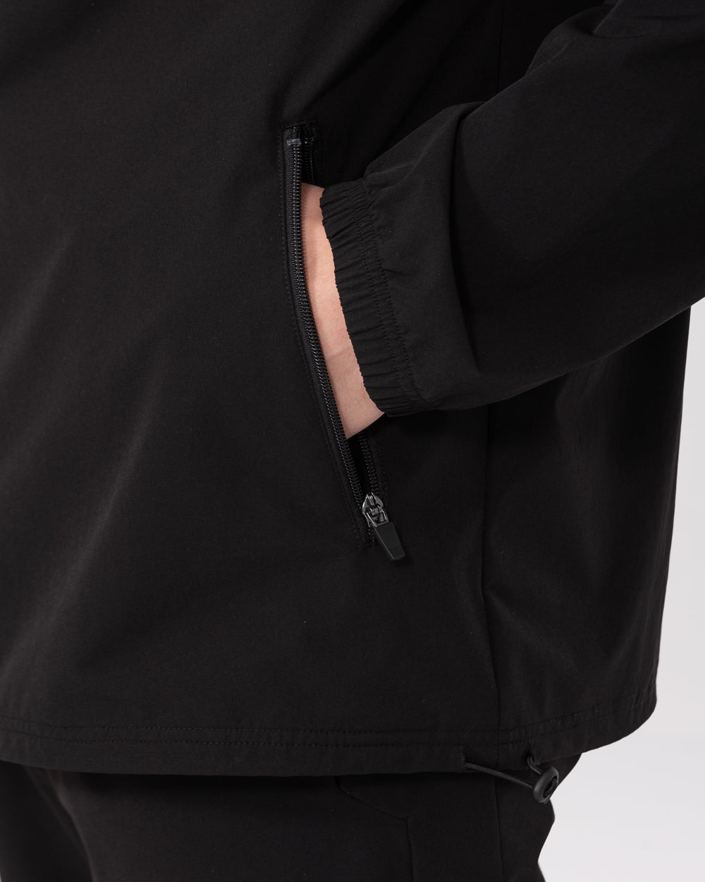 2t Tall Mens Track Lightweight Jacket (black) | Tall Mens Clothing