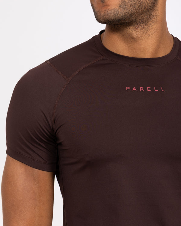 Parell Evolve Tall Fitted Training Top (oxblood)