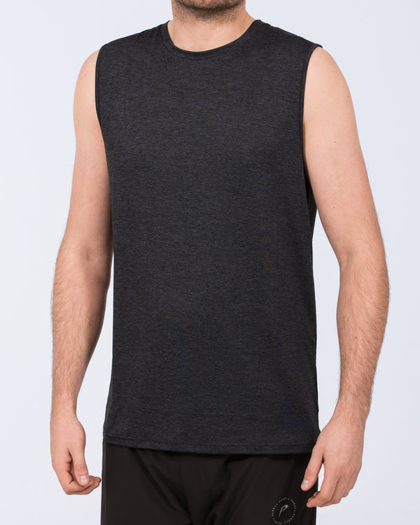 Parell Evolve Tall Sleeveless Spacedye Training Top (black)