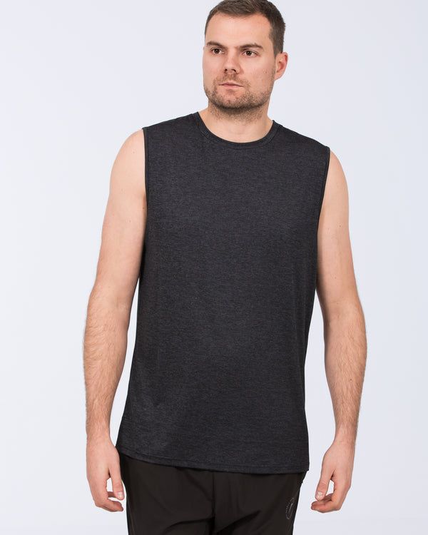 Parell Evolve Tall Sleeveless Spacedye Training Top (black)