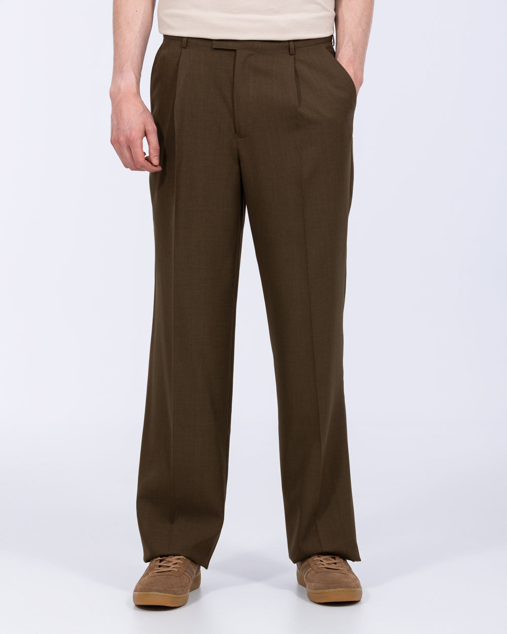 2t Saxon Tall Mens Wide Leg Trousers (black) | Tall Mens Clothing