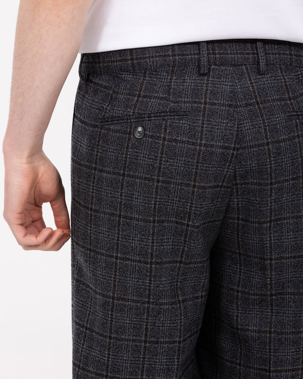 2t Sinclair Tall Wide Leg Pleated Trouser (grey check)