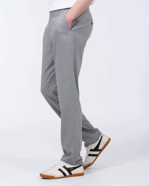 2t Ellis Tall Regular Fit Linen Look Trousers (light grey)