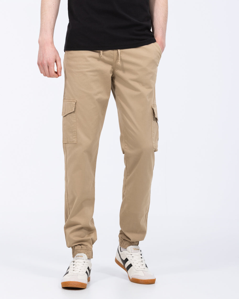 2t Fabio Regular Fit Tall Mens Extra Long Stretch Cargo Trousers