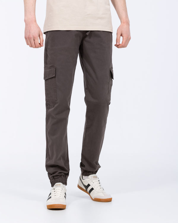 2t Fabio Regular Fit Tall Stretch Cargo Trousers (slate)