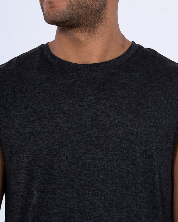 Parell Evolve Tall Sleeveless Spacedye Training Top (black)