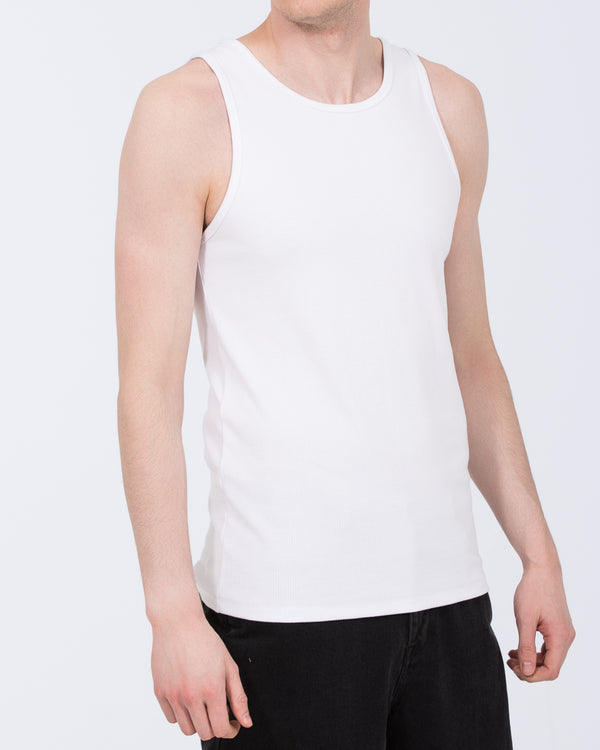 2t Tall Ribbed Vest (white)