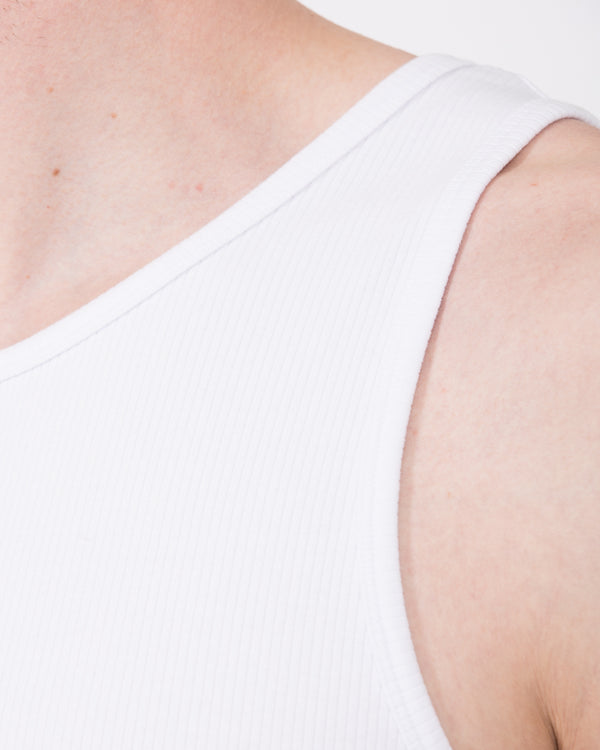 2t Tall Ribbed Vest (white)