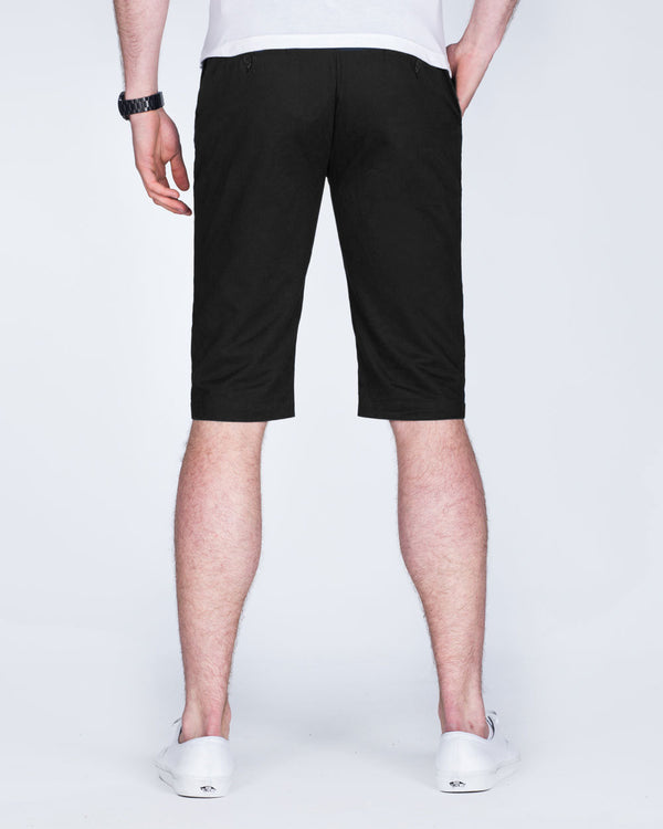 2t Alex Tall Slim Fit Chino Shorts (black)