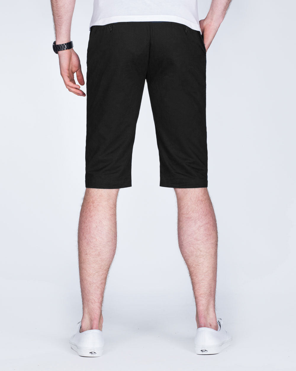 2t Alex Mens Tall Chino Shorts (black) 13 15 Inch Inseam | Tall