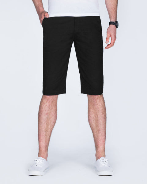 2t Alex Mens Tall Chino Shorts (black) 13 15 Inch Inseam | Tall
