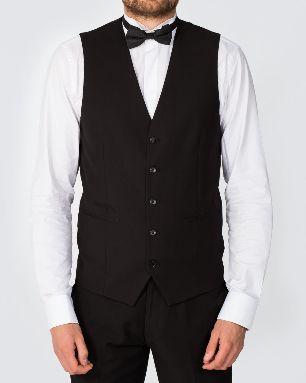 Skopes Slim Fit Tall Dinner Suit Waistcoat (black)