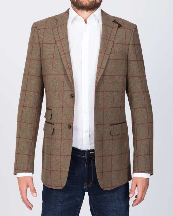 Skopes Slim Fit Tall Aviemore Wool Blend Blazer (olive)