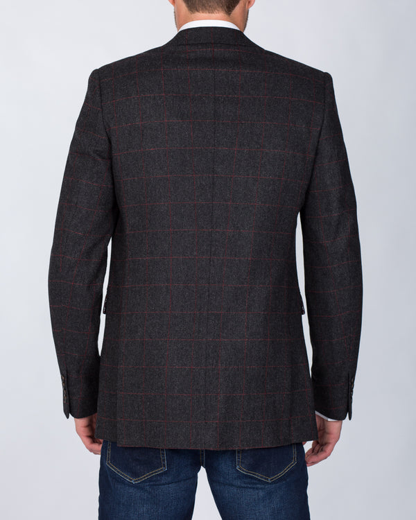 Skopes Slim Fit Tall Tweed Blazer (charcoal)