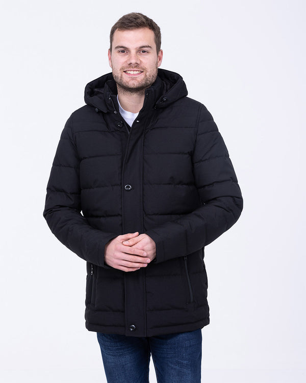 Cabano Tall Fleece Lined Puffer Jacket (black)