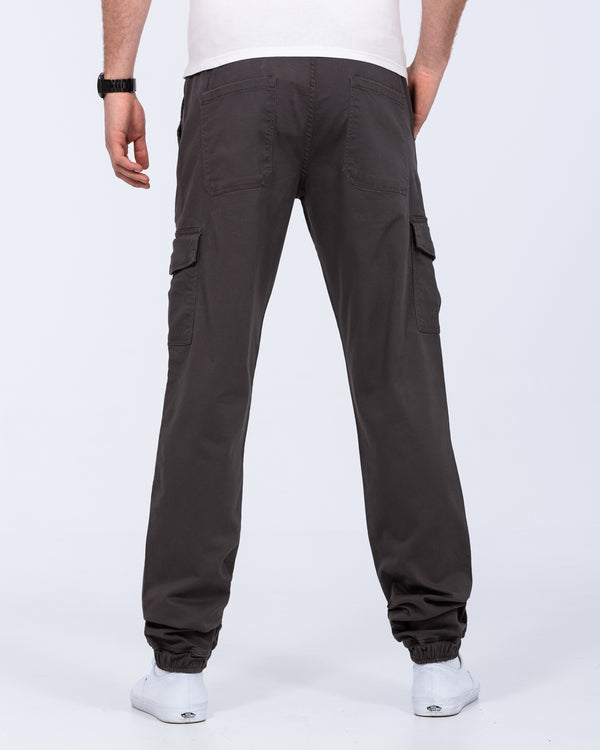 2t Fabio Regular Fit Tall Stretch Cargo Trousers (slate)