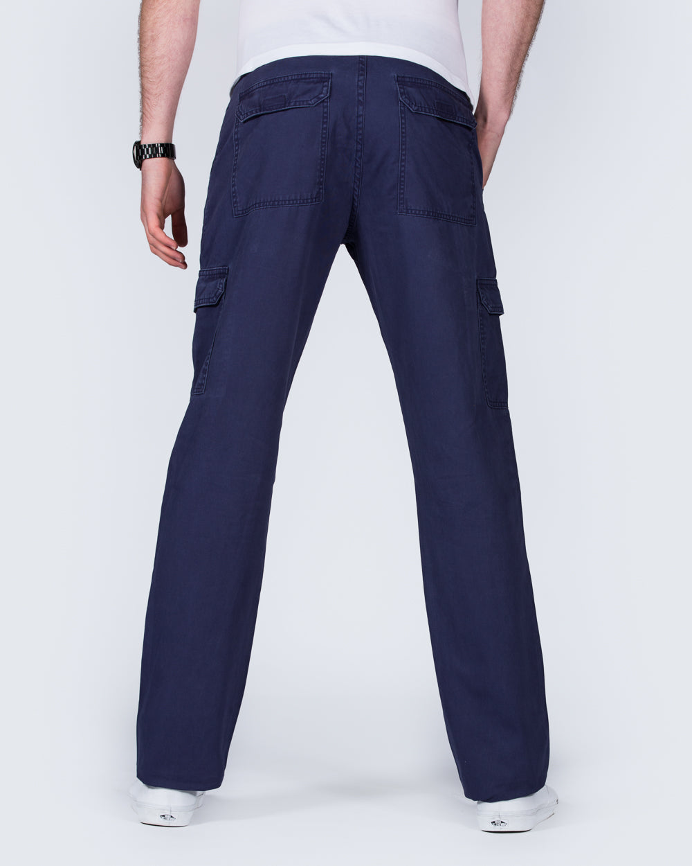 2t Slim Fit Tall Cargo Trousers (navy)