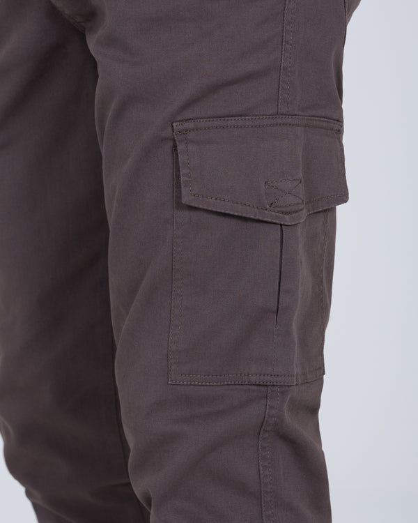 2t Dean Slim Fit Tall Stretch Cargo Trousers (slate grey)