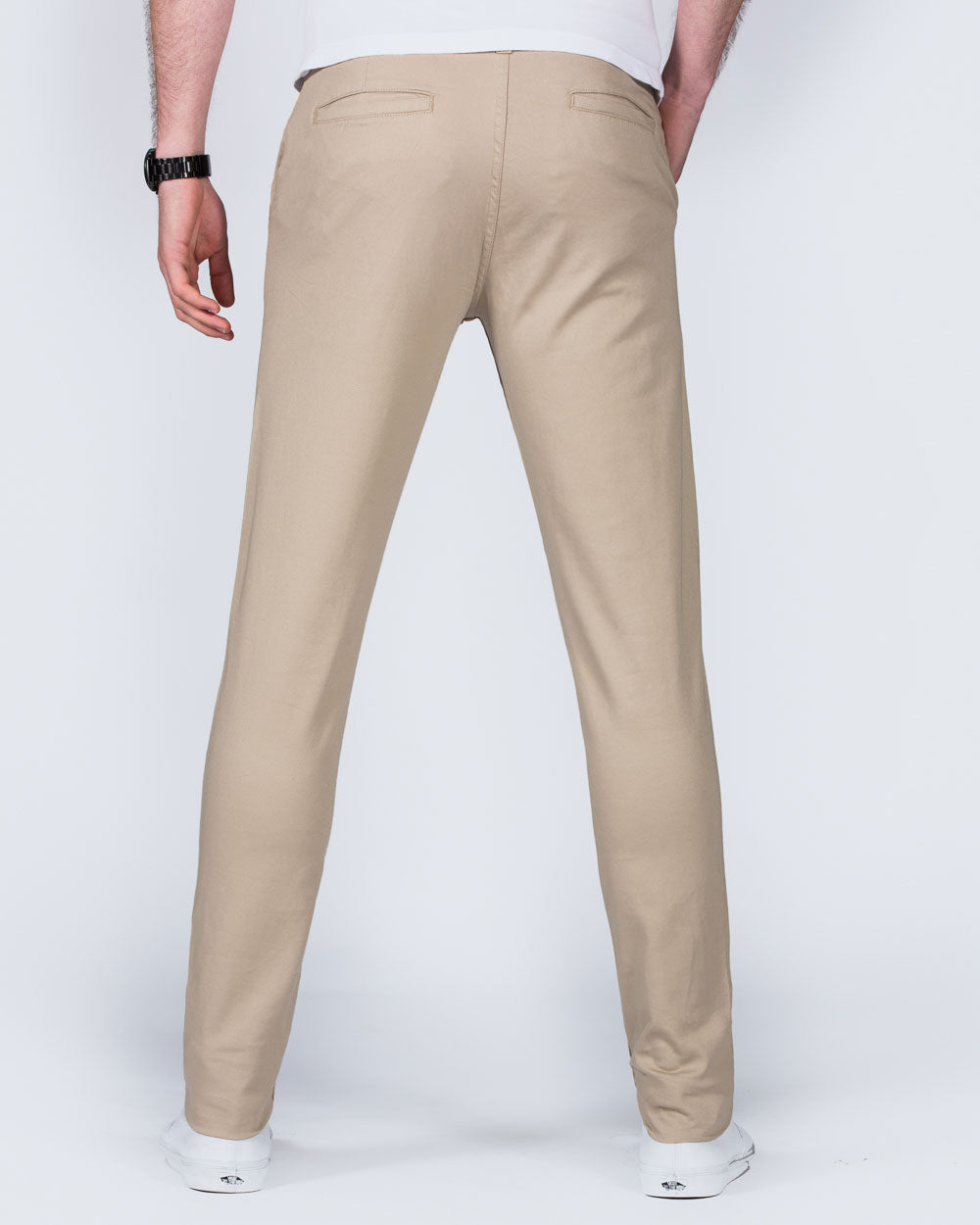 2t Slim Fit Tall Mens Extra Long 36 38 40 Inside leg Chinos beige