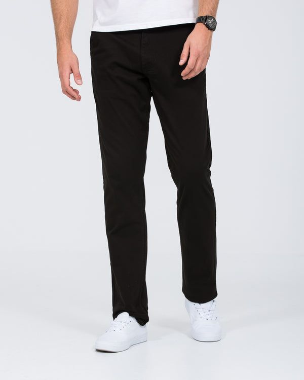 2t Marco Regular Fit Tall Chinos (black)