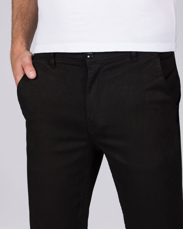 2t Oliver Slim Fit Tall Chinos (black)