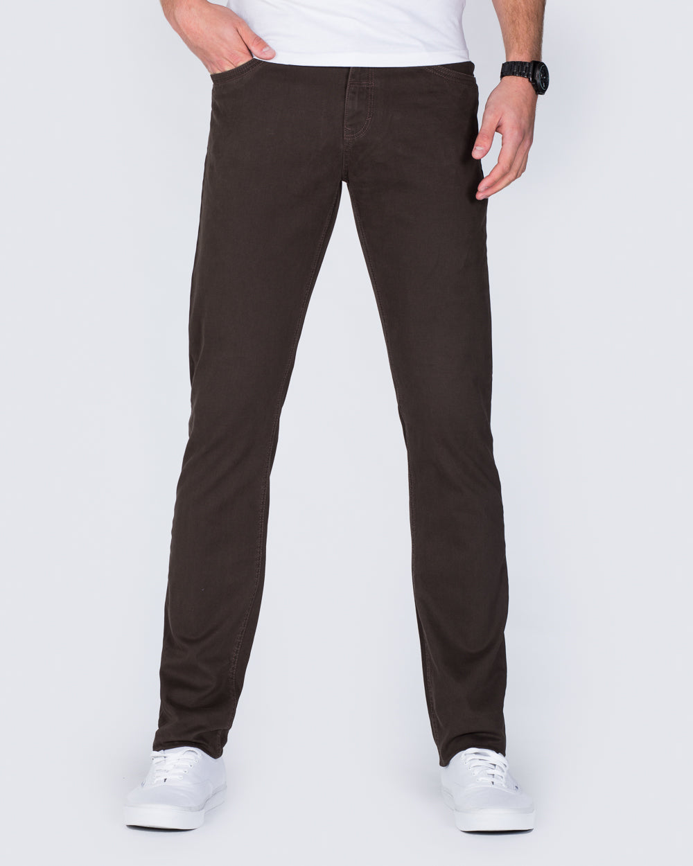 Redpoint Barrie Slim FIt Tall Jeans (dark brown)