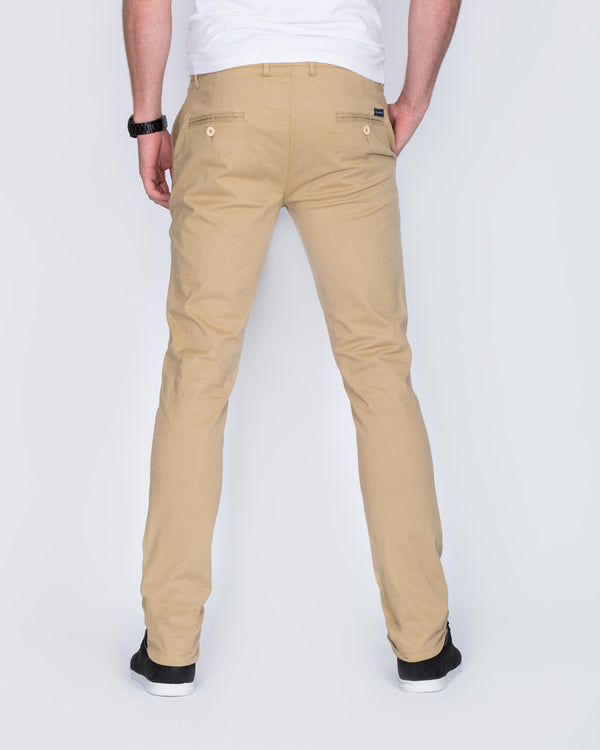 Ed Baxter Slim Fit Tall Chinos (beige)