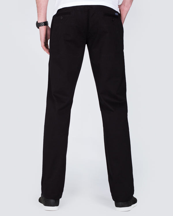 Ed Baxter Regular Fit Stretch Chinos (black)