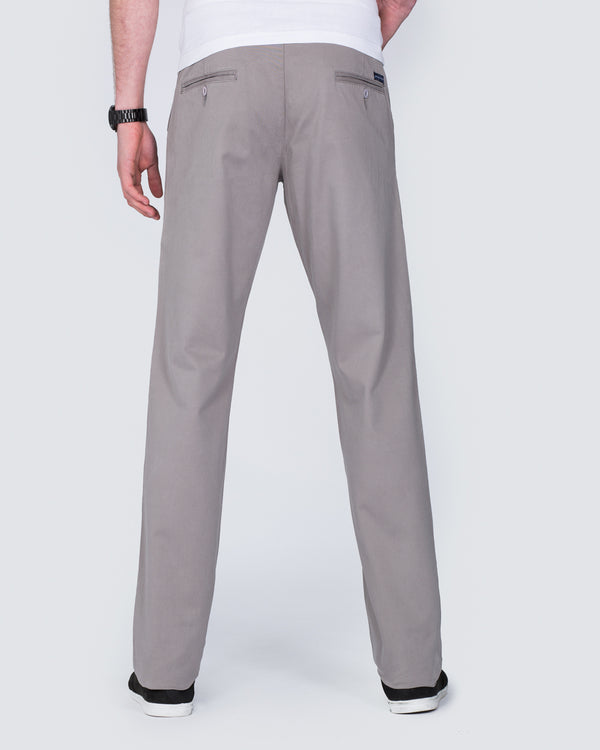 Ed Baxter Regular Fit Stretch Chinos (grey)