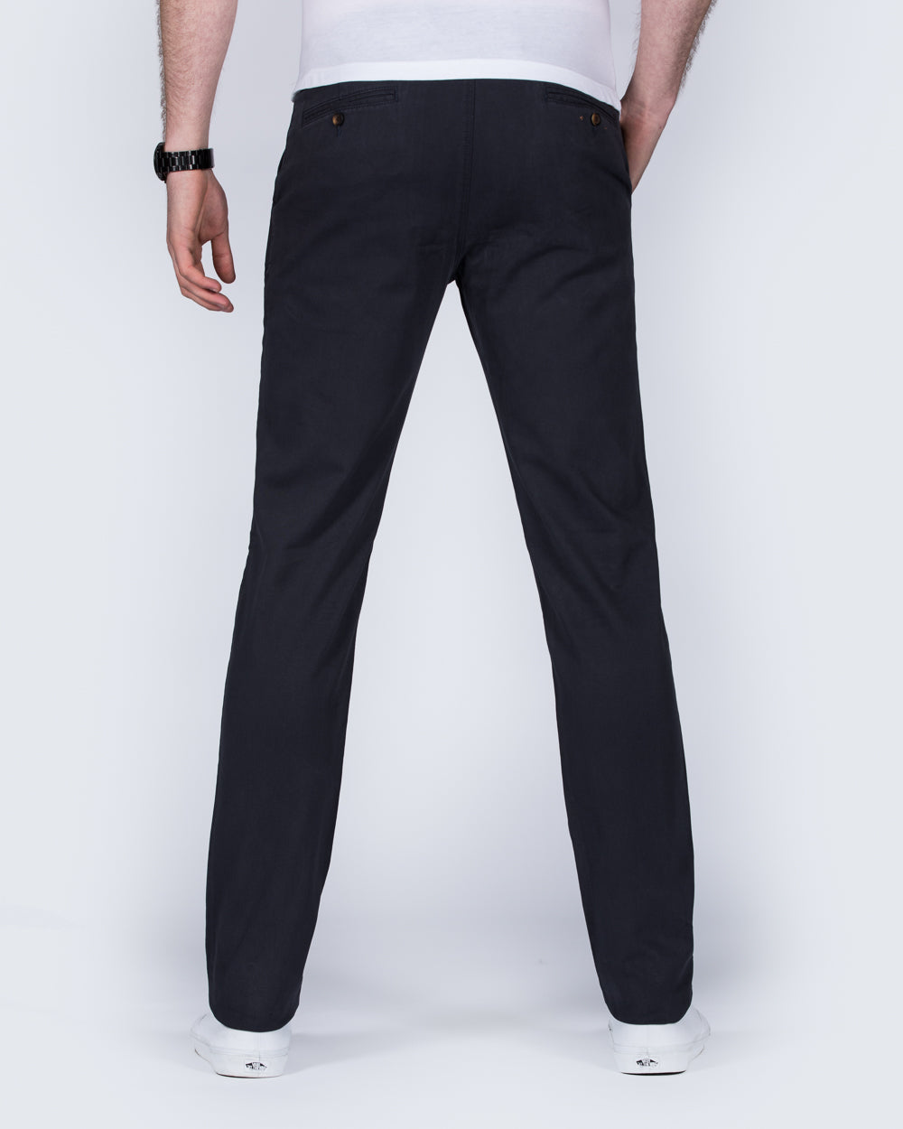 Redpoint Odessa Slim Fit Tall Chinos (plain navy)