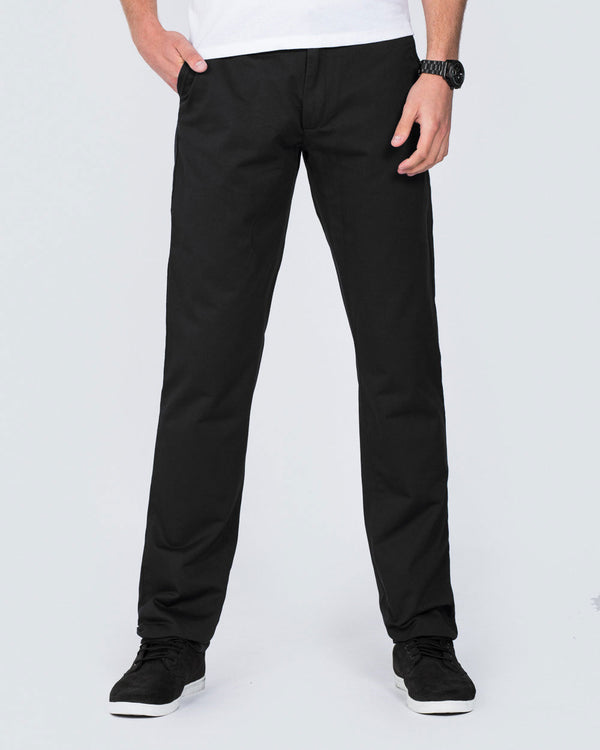 Ed Baxter Regular Fit Tall Chinos (black)