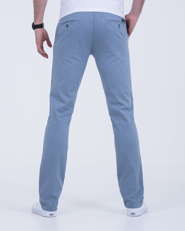 Ed Baxter Slim Fit Tall Garment-Dyed Chinos (storm blue)