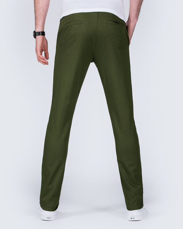 2t Oliver Slim Fit Tall Chinos (dark khaki)