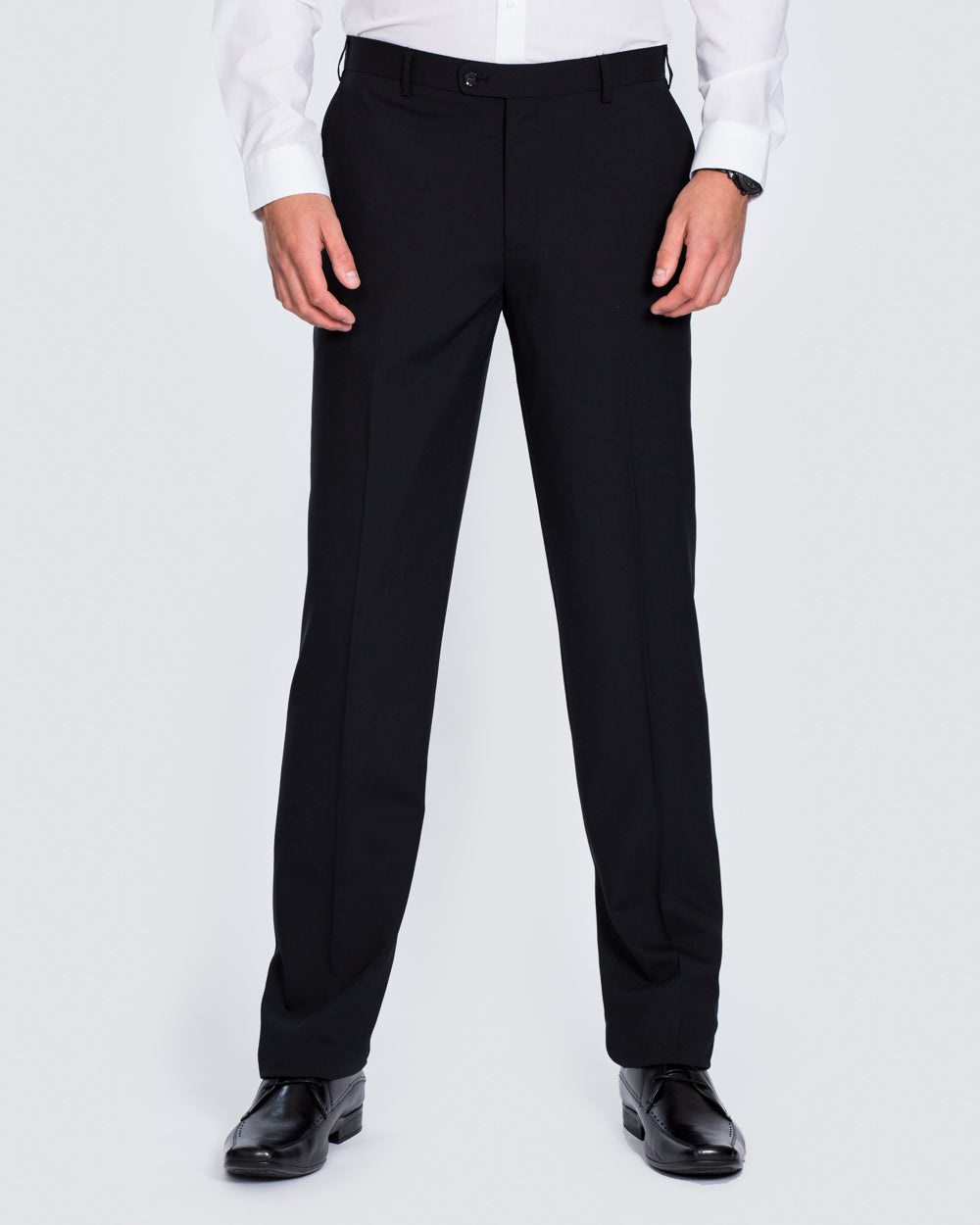 Skopes Regular Fit Wool Tall Suit Trousers (black)