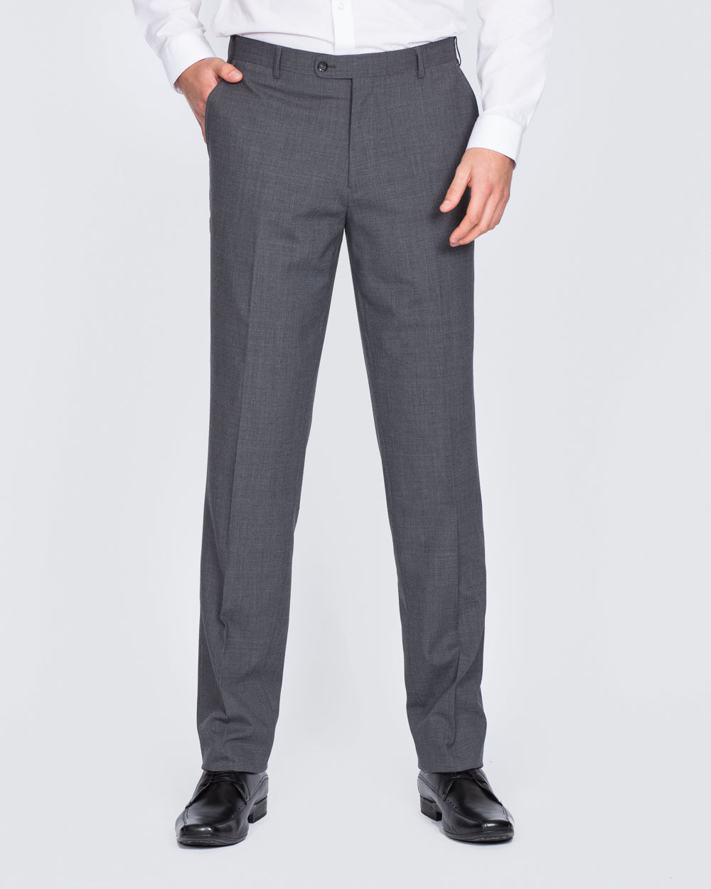 Skopes Regular Fit Wool Tall Suit Trousers (grey)