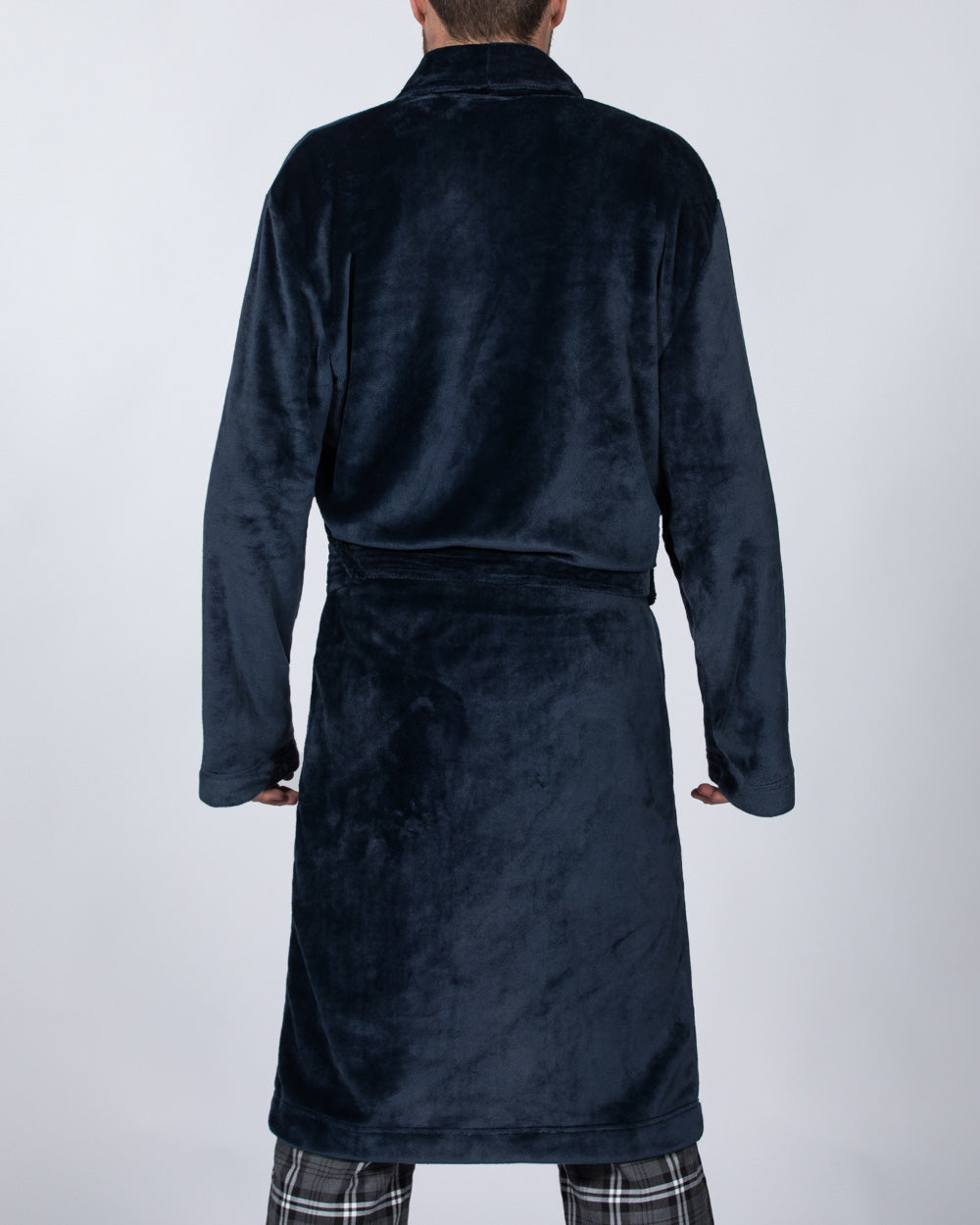 2t Tall Fleece Dressing Gown (plain navy)