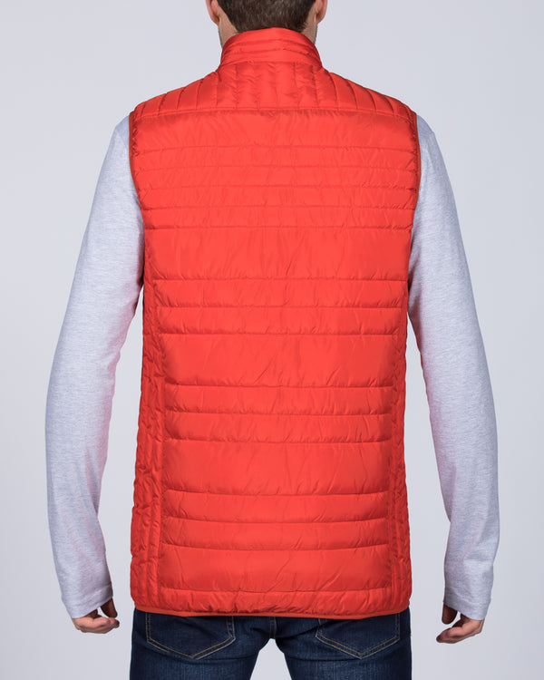 Cabano Tall Quilted Gilet (orange)