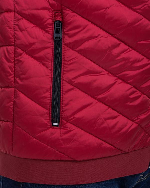 Cabano Tall Quilted Gilet (red)