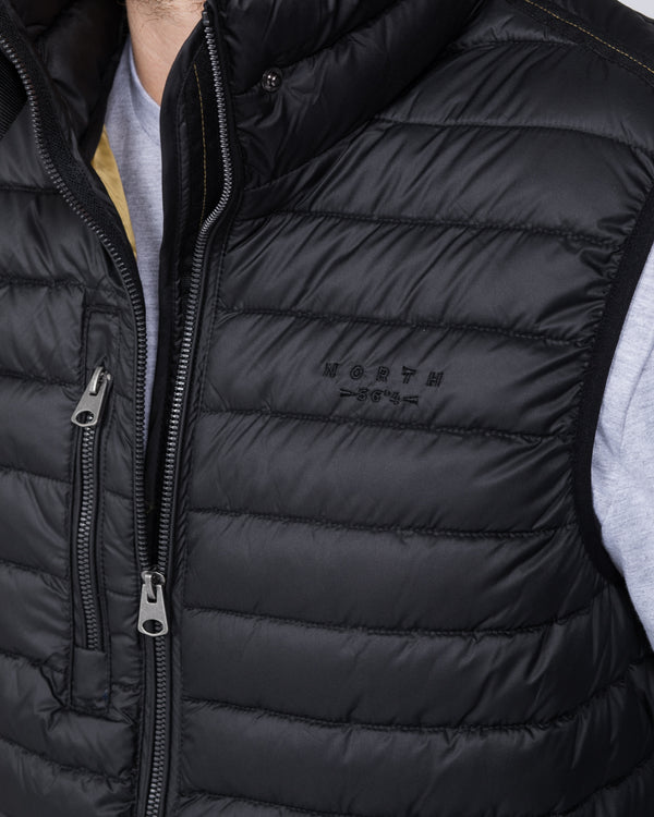 North 56 Tall Quilted Gilet (black)