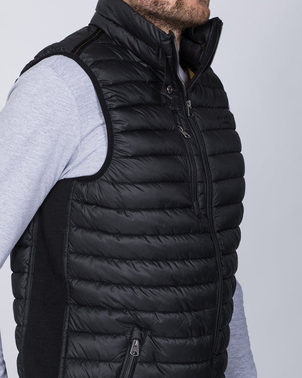 North 56 Tall Quilted Gilet (black)