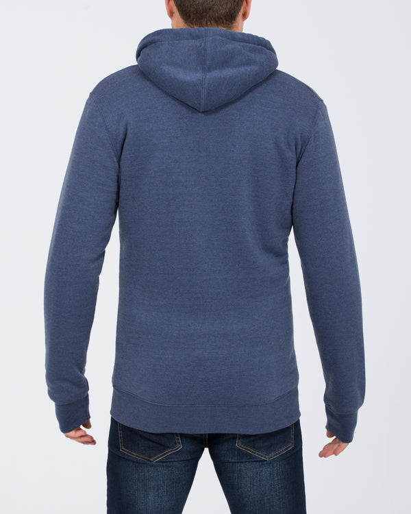 2t Sunset Zip Up Tall Sherpa Hoodie (royal blue)