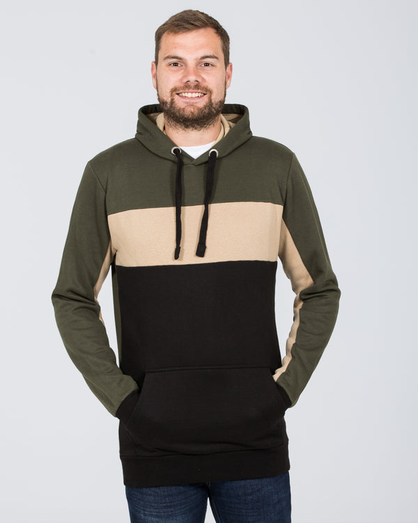 2t Cut and Sew Pullover Tall Hoodie (khaki)